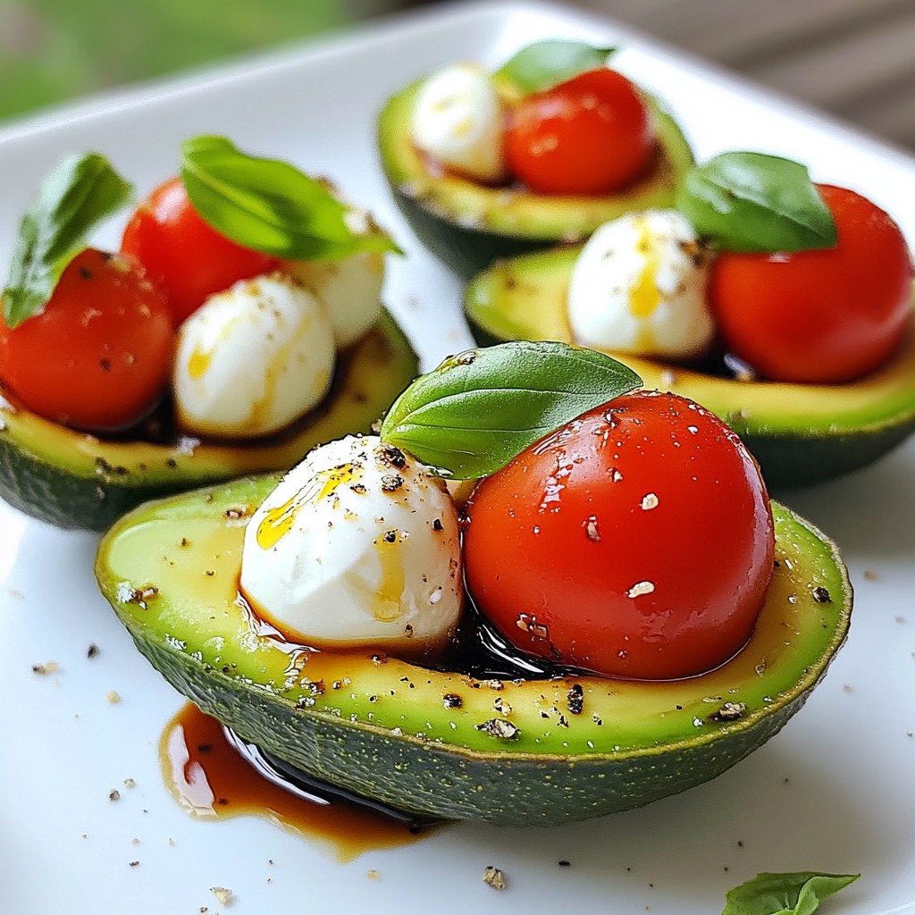 Caprese Stuffed Avocados Flavorful and Easy Meal