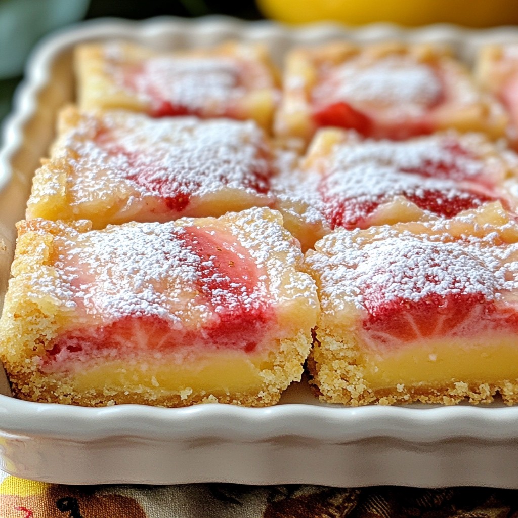 Strawberry Lemonade Bars Delightful and Refreshing Treat