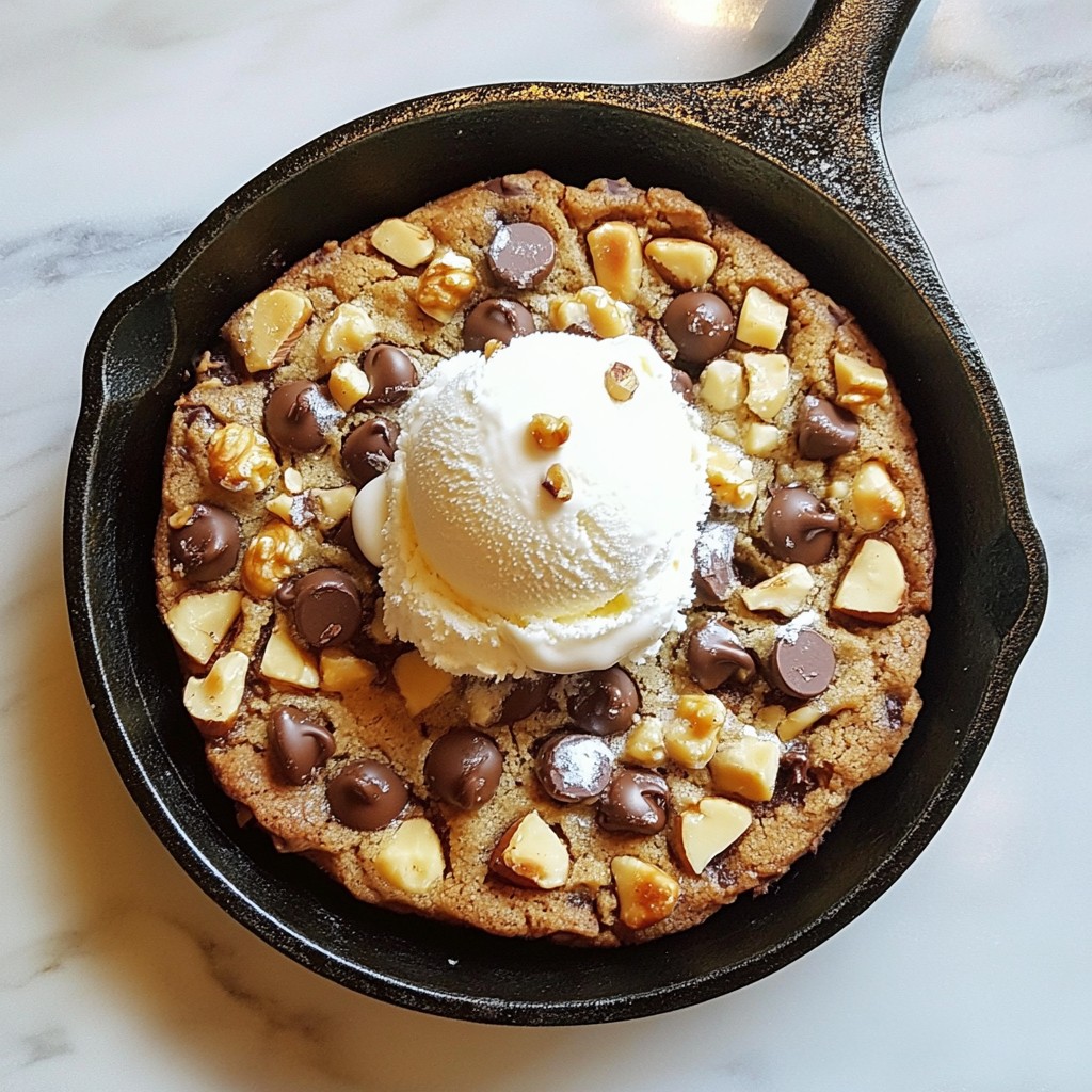 Chocolate Chip Cookie Skillet Delightful Dessert Treat