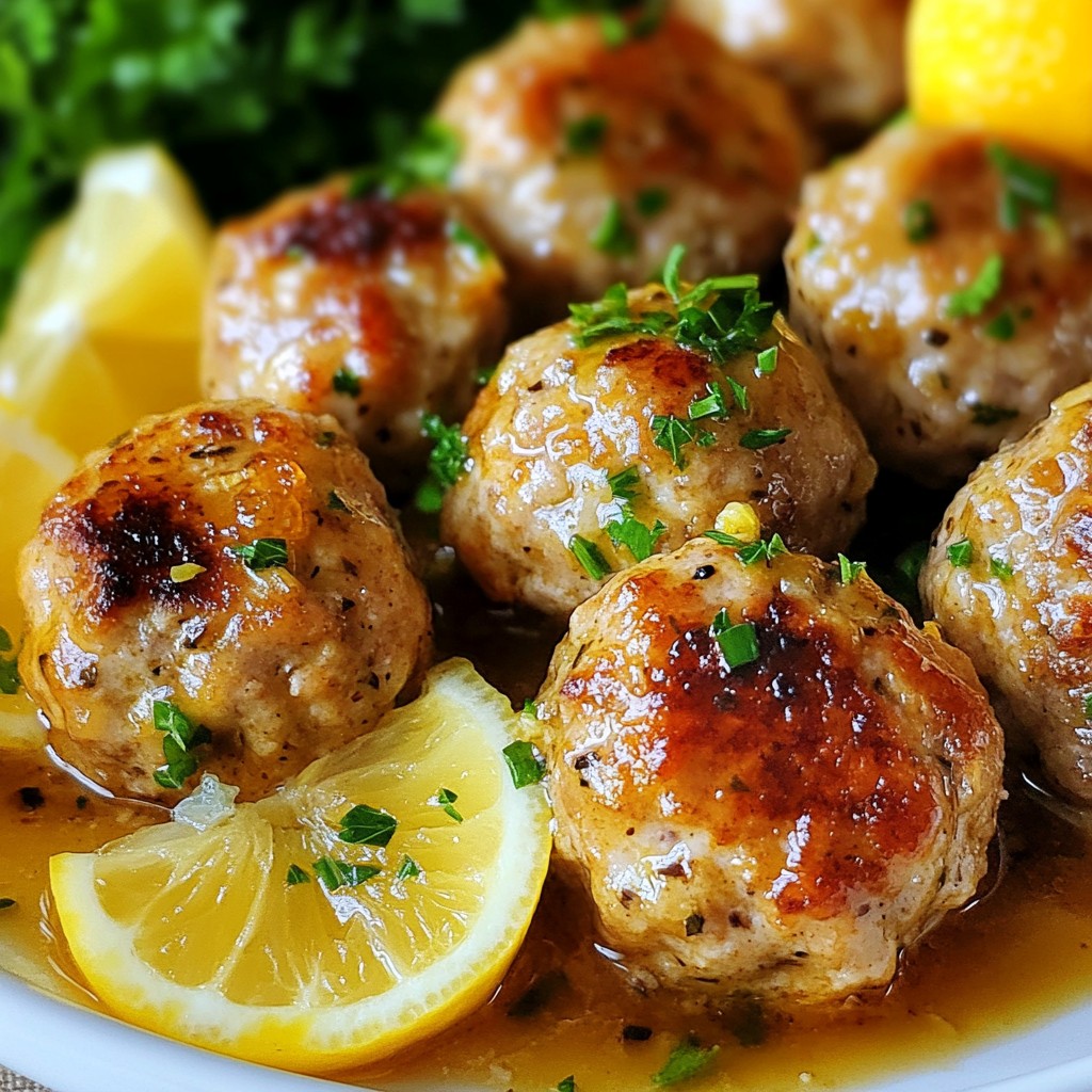 Garlic Butter Turkey Meatballs Savory and Simple Recipe