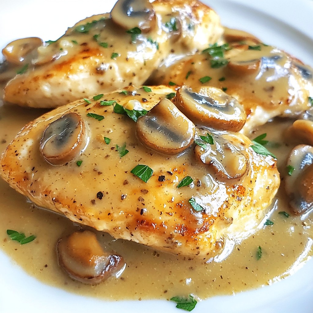 Creamy Mushroom Marsala Chicken Delicious Dinner Idea