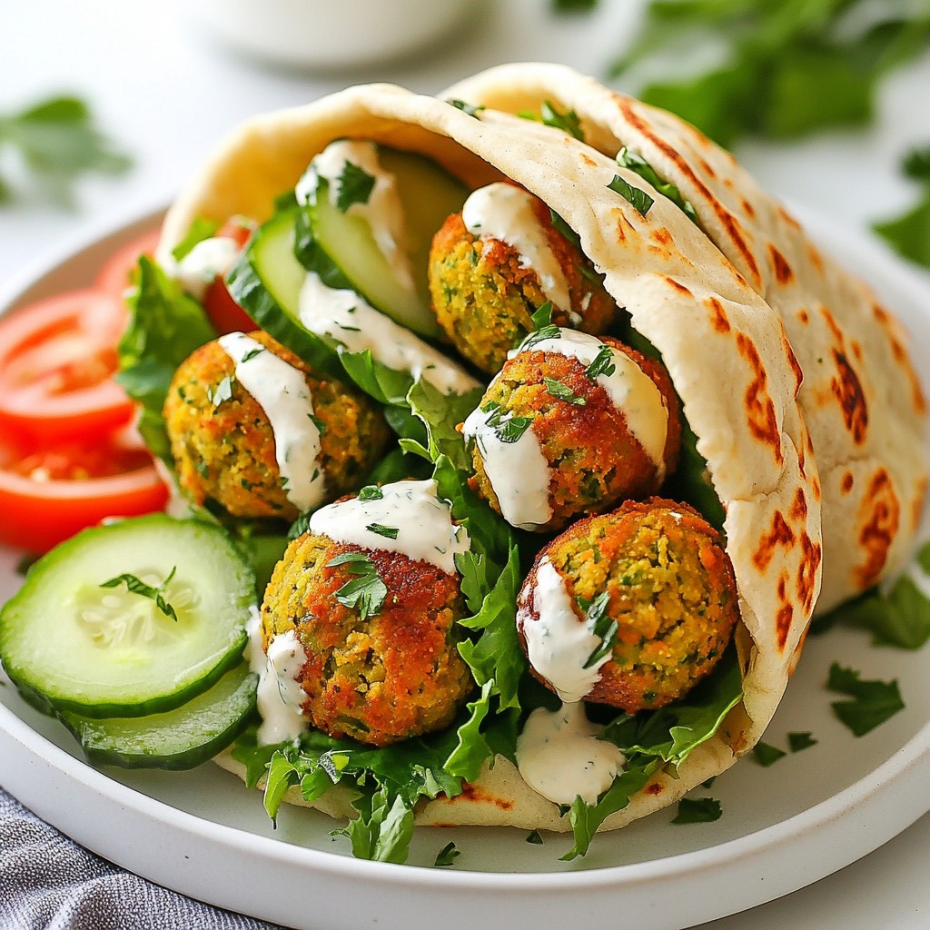 Air Fryer Falafel Pitas Flavorful and Healthy Meal