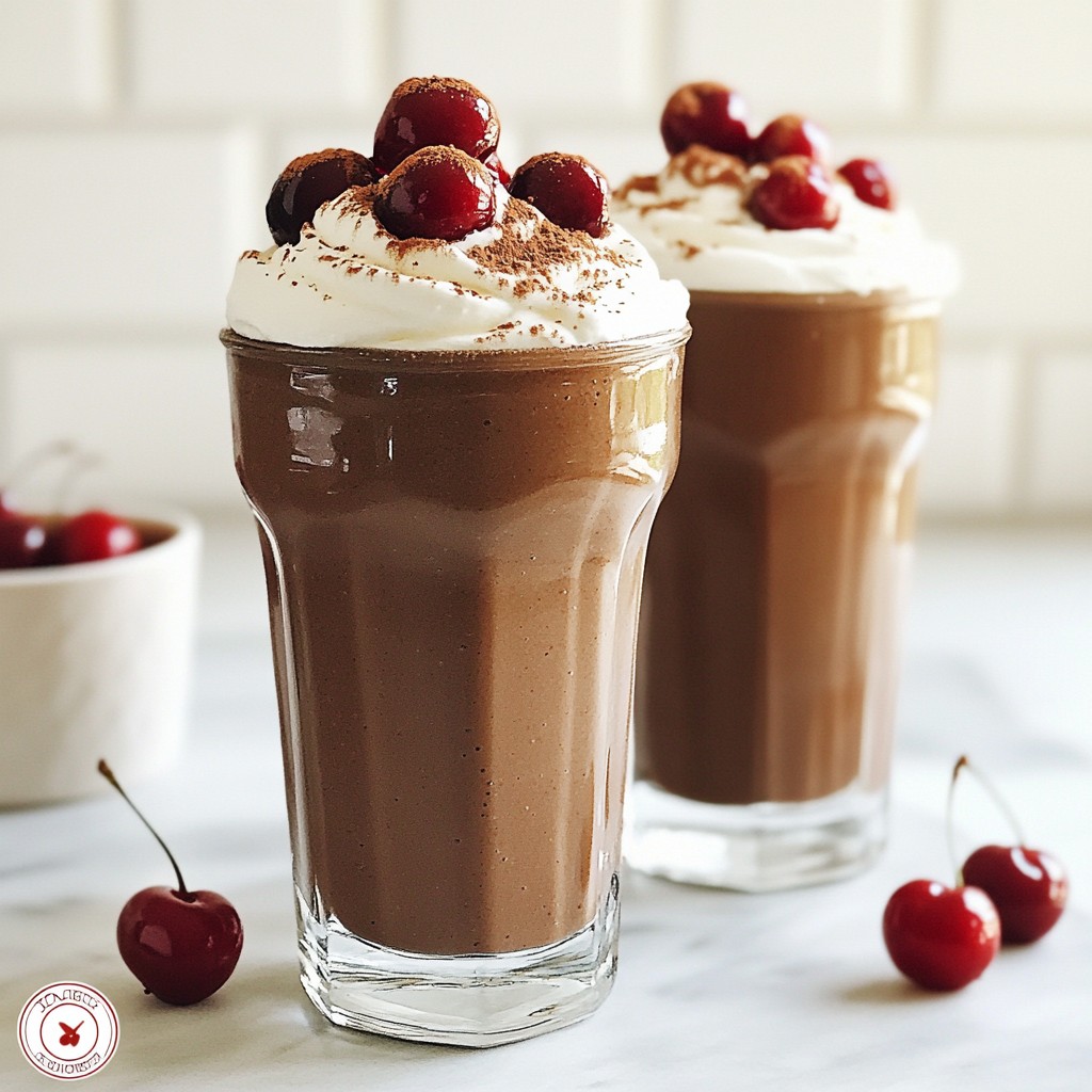 Dark Chocolate Cherry Smoothie Rich and Healthy Boost