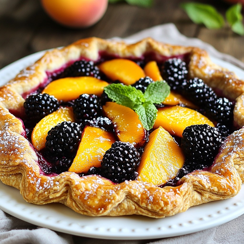 Blackberry Peach Galette Simple and Flavorful Dessert