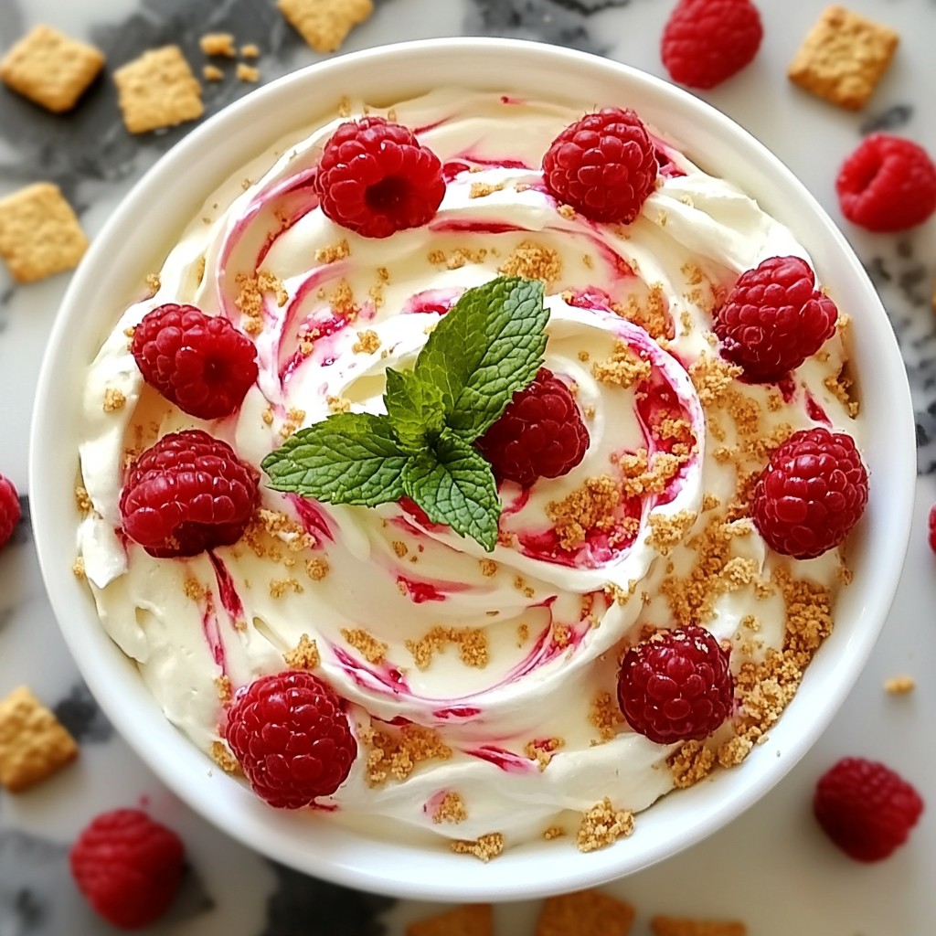 White Chocolate Raspberry Cheesecake Dip Delight