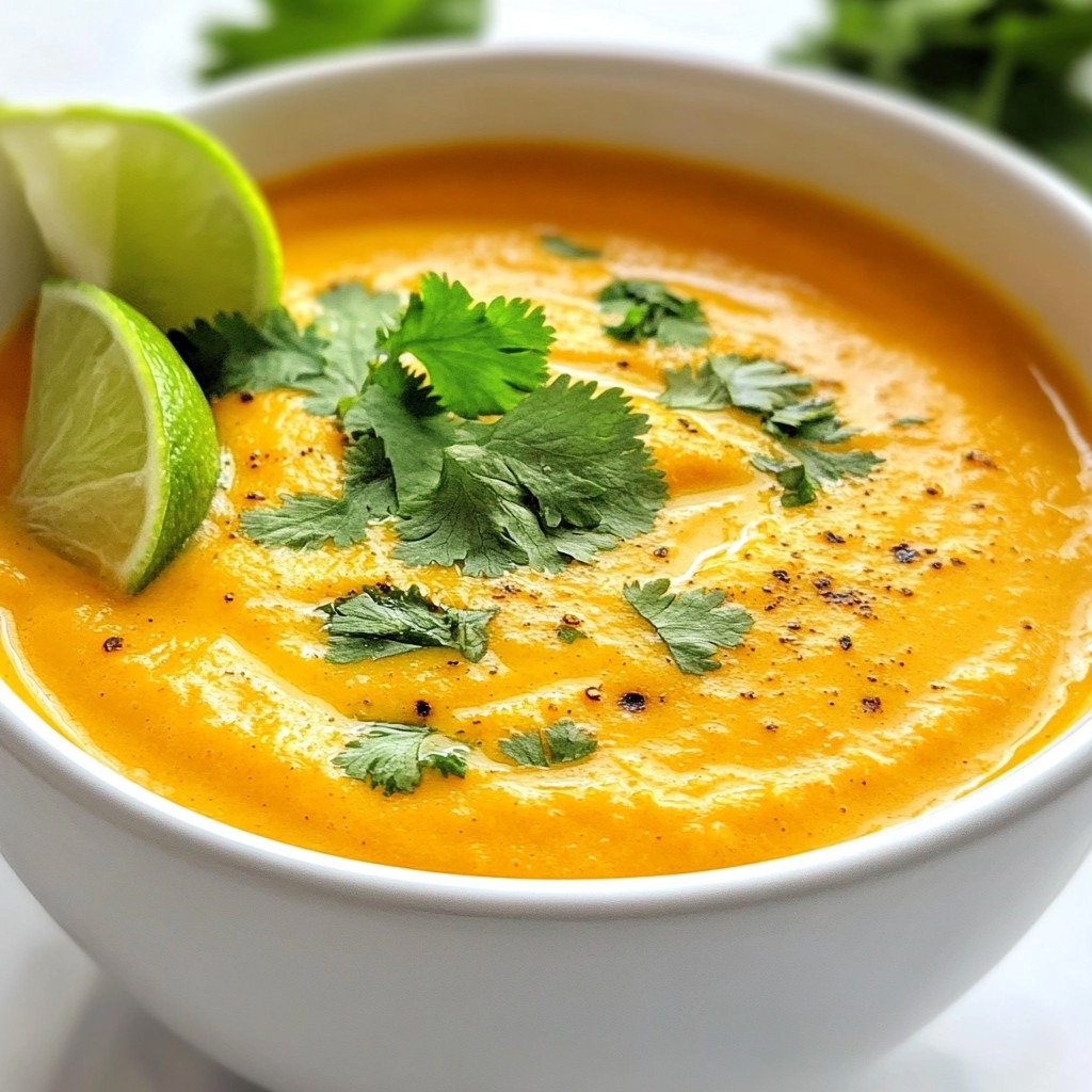Carrot Ginger Soup Hearty and Flavorful Delight
