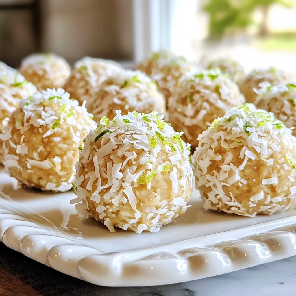 Coconut Lime Energy Bites Tasty Healthy Snack