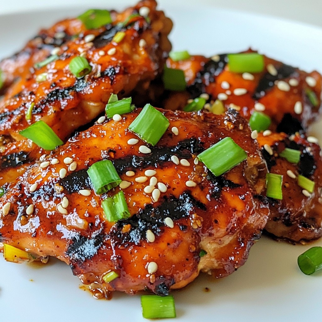 Korean Spicy Chicken Thighs Flavorful Serving Recipe