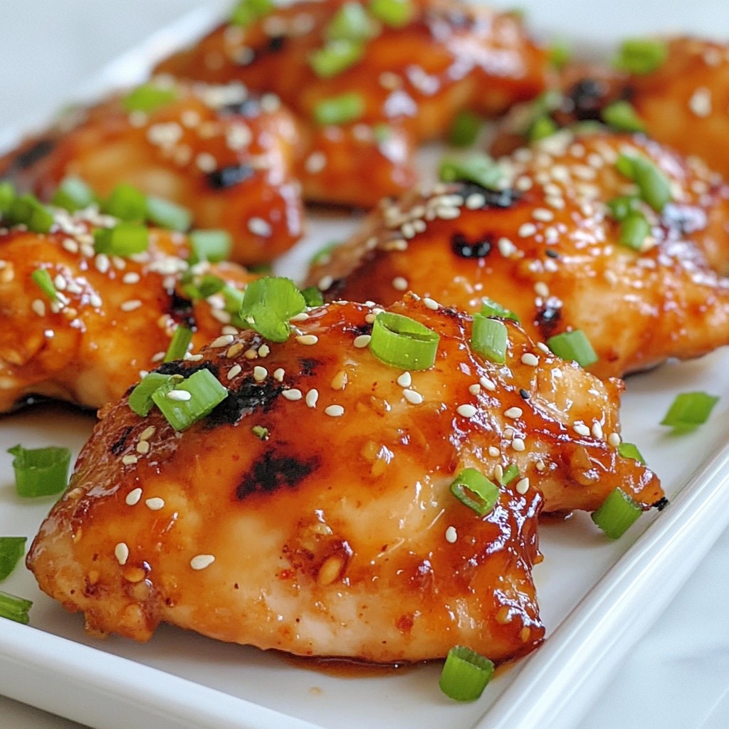 Honey Sriracha Glazed Chicken Savory and Juicy Dish