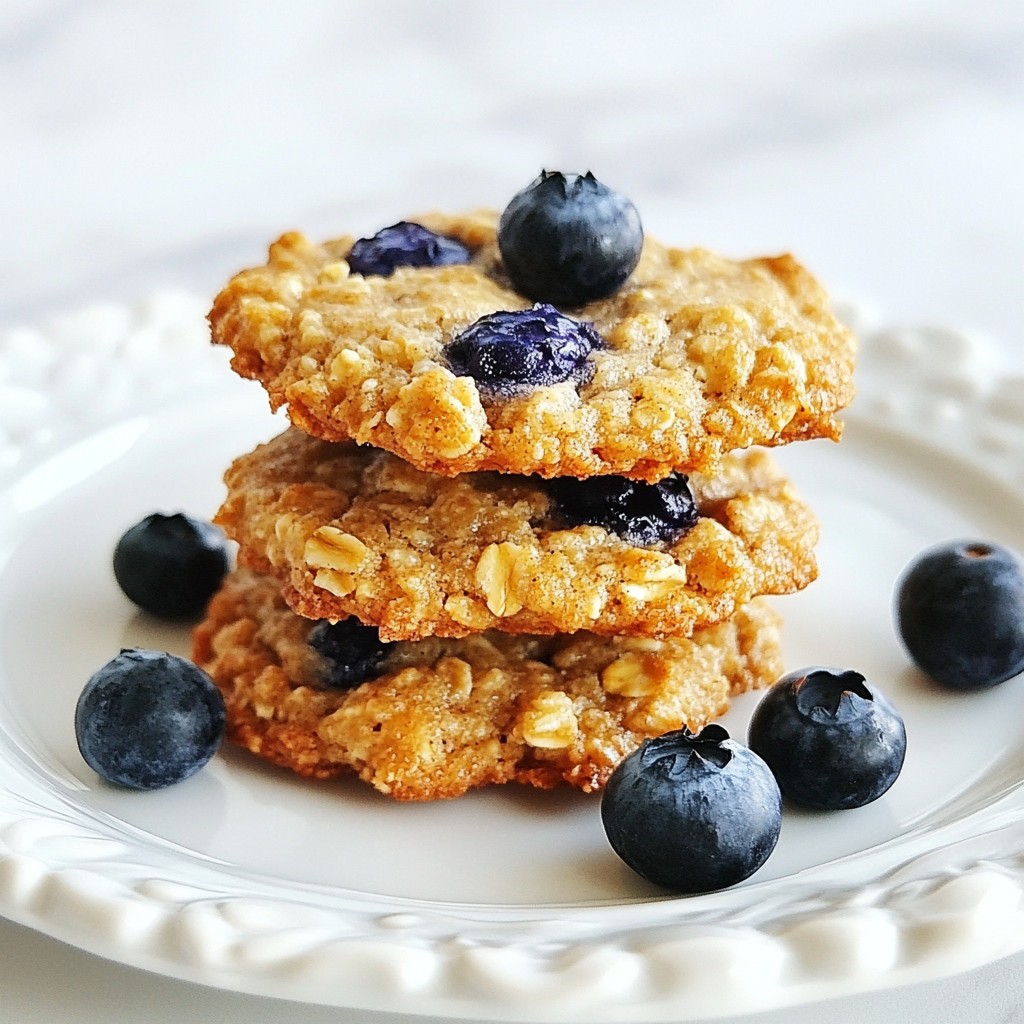 Blueberry Oatmeal Breakfast Cookies Easy and Tasty Treat