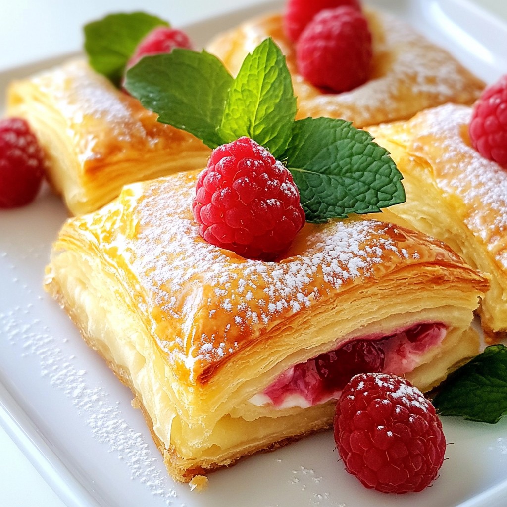 Raspberry Lemon Cream Cheese Danish Delightful Treat
