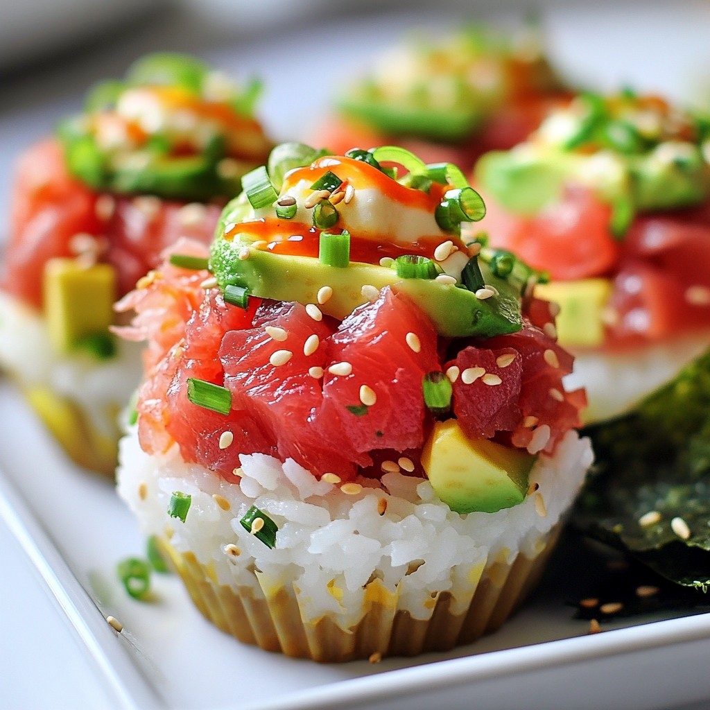 Spicy Tuna Sushi Cups Tasty and Easy Recipe
