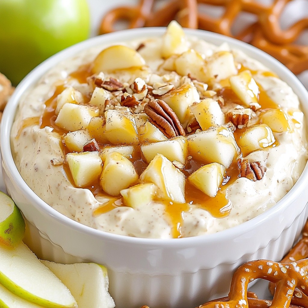 Caramel Apple Cheesecake Dip Sweet and Creamy Delight