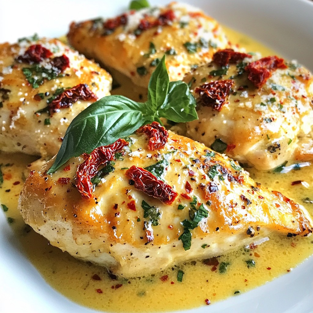 Creamy Sun-Dried Tomato Chicken Simple and Tasty Dish