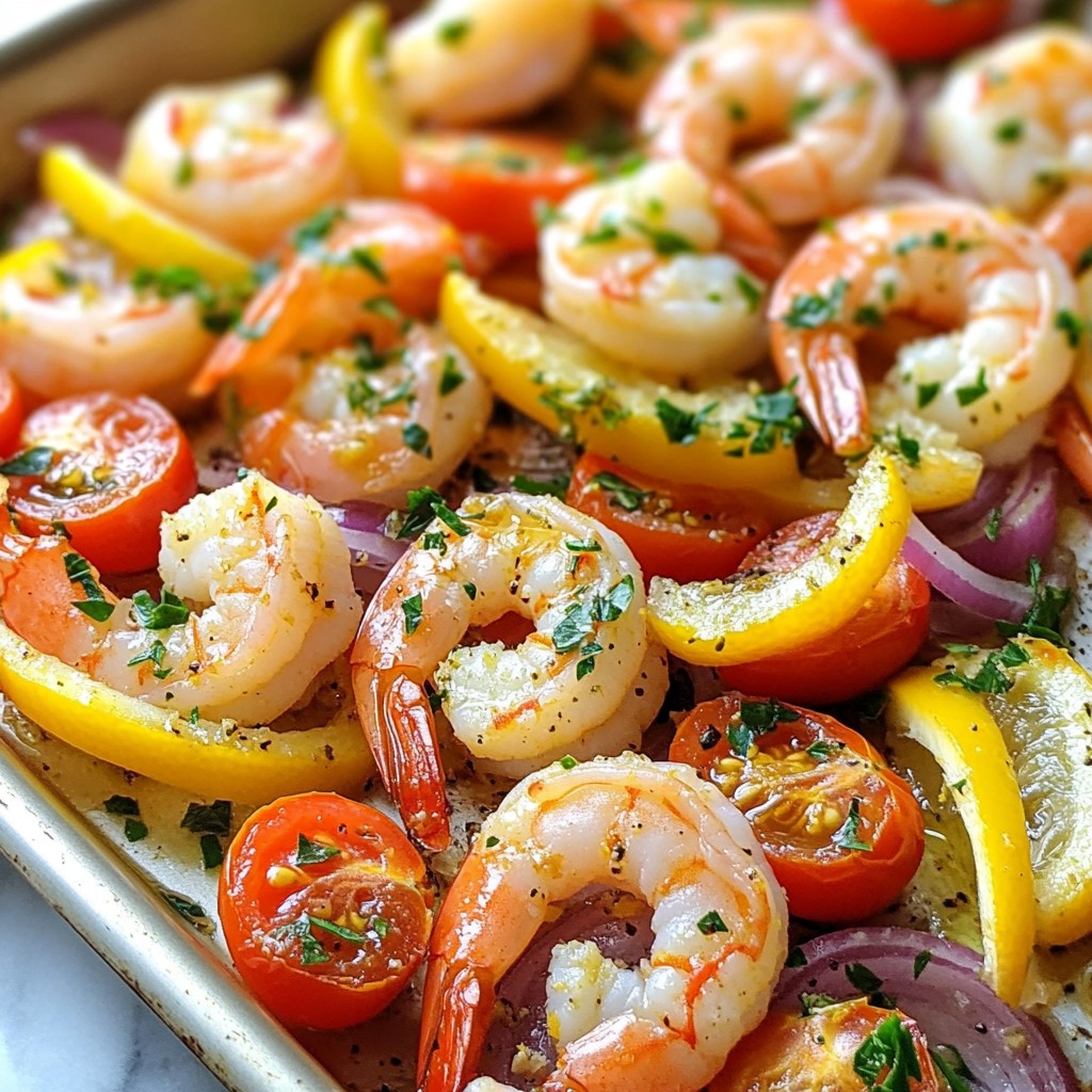 Sheet Pan Lemon Garlic Shrimp Savory and Simple Dish