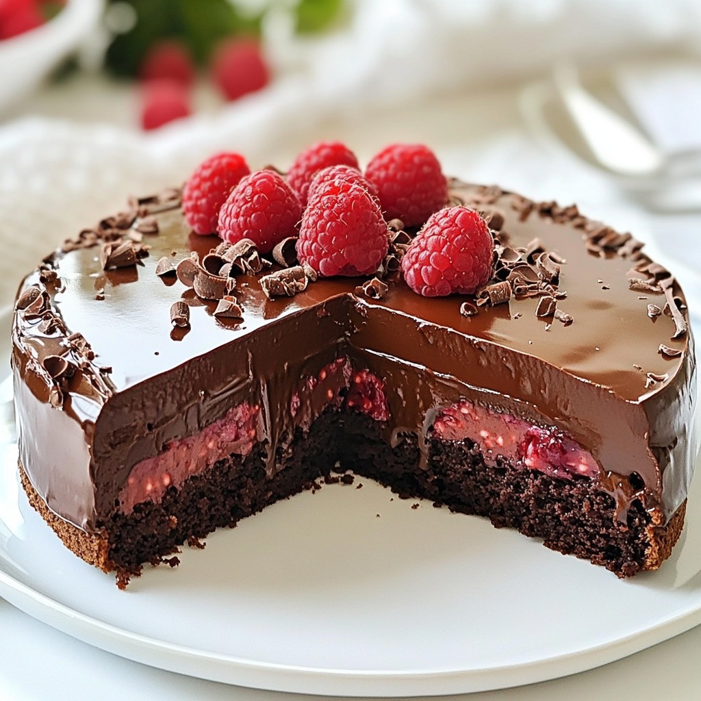 Chocolate Raspberry Truffle Cake Rich Delightful Treat