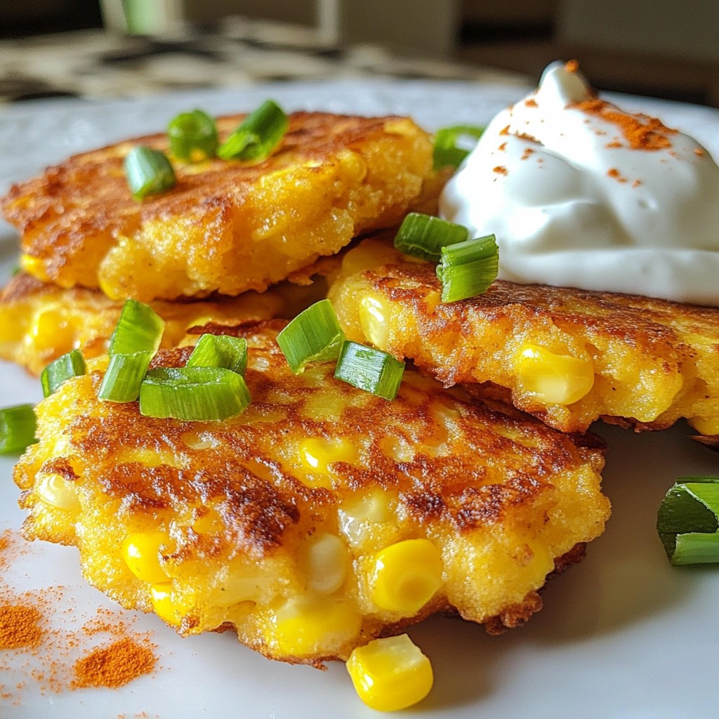 Cheddar Jalapeño Corn Fritters Crispy and Flavorful