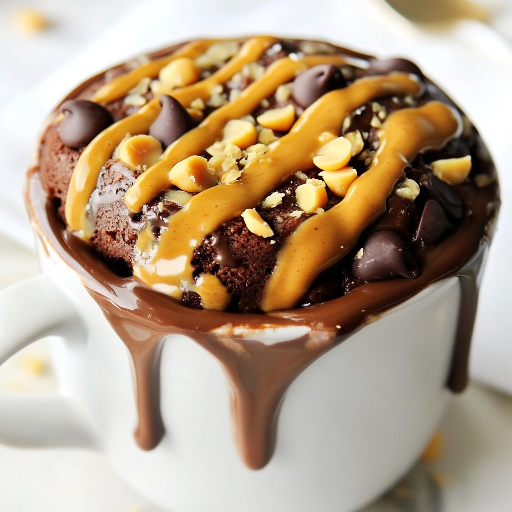 Chocolate Peanut Butter Mug Cake Delightful and Easy