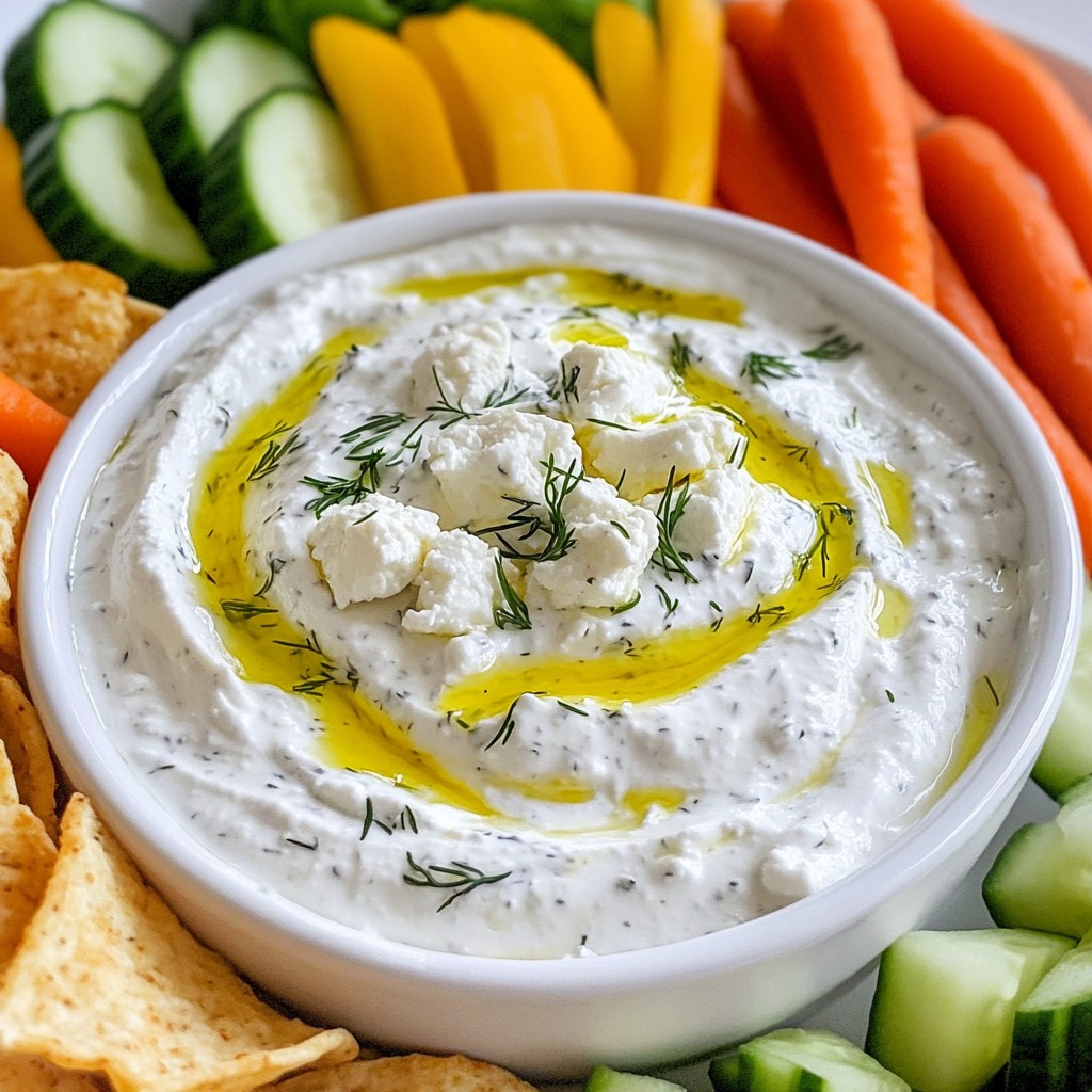 Garlic Herb Feta Dip Creamy and Flavorful Treat
