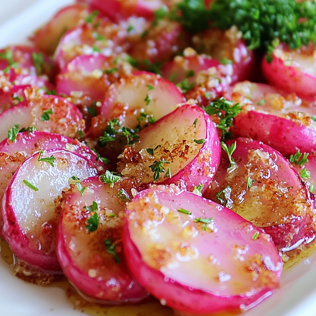 Garlic Parmesan Roasted Radishes Simple and Tasty Dish