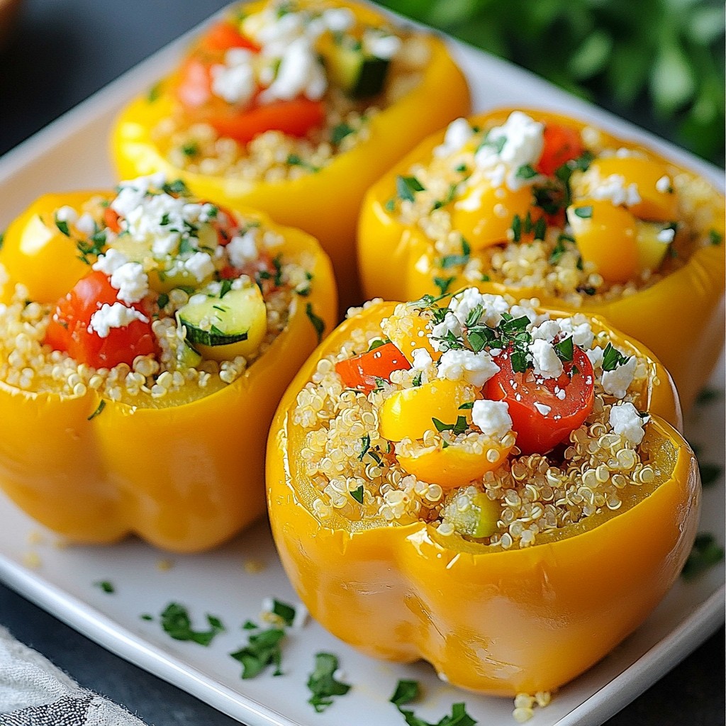 Lemon Herb Quinoa Stuffed Peppers Flavorful Delight