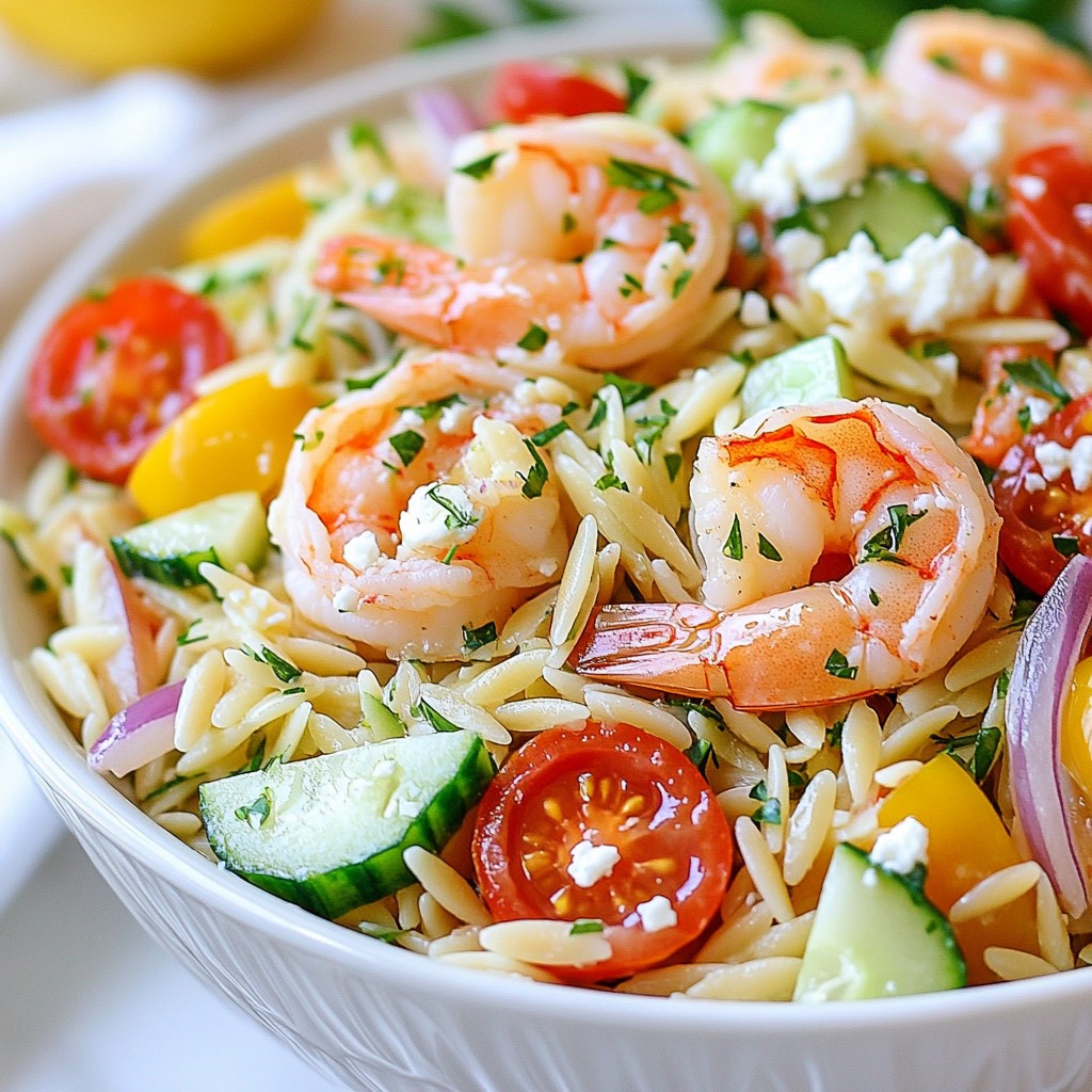 Lemon Herb Shrimp Orzo Salad Fresh and Flavorful Dish