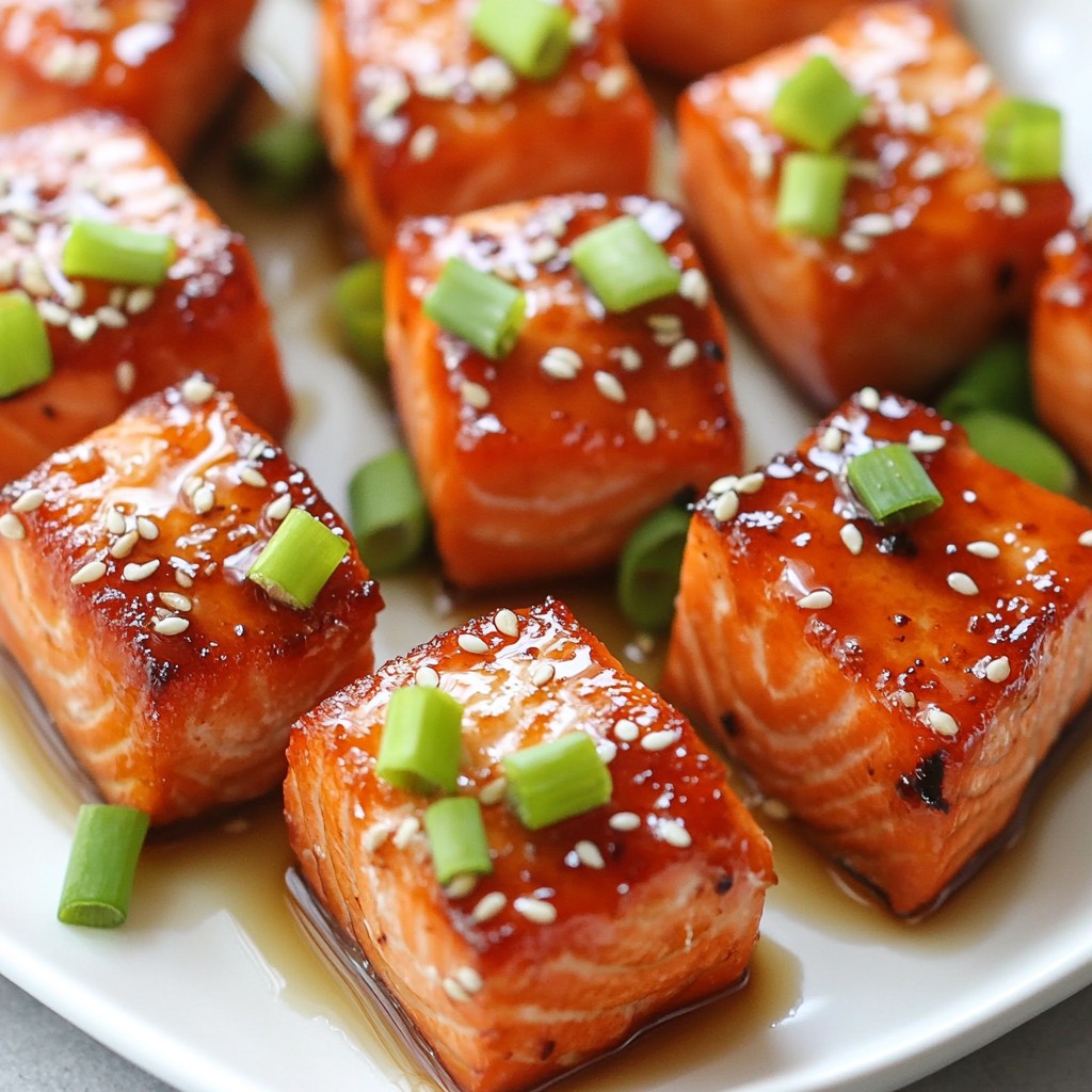 Honey Garlic Salmon Bites Tasty and Easy Recipe