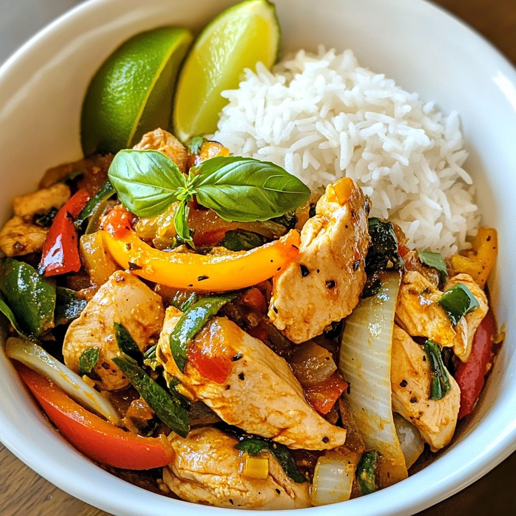 Spicy Thai Basil Chicken Flavorful and Easy Recipe