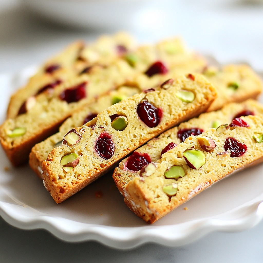 Cranberry Pistachio Biscotti Tasty and Crunchy Snack