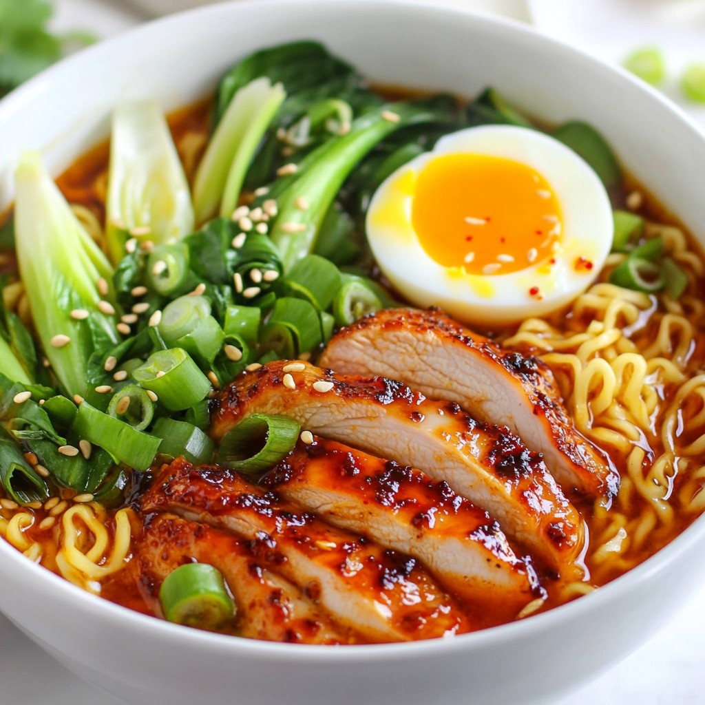 Spicy Chicken Ramen Bowls Simple and Flavorful Meal