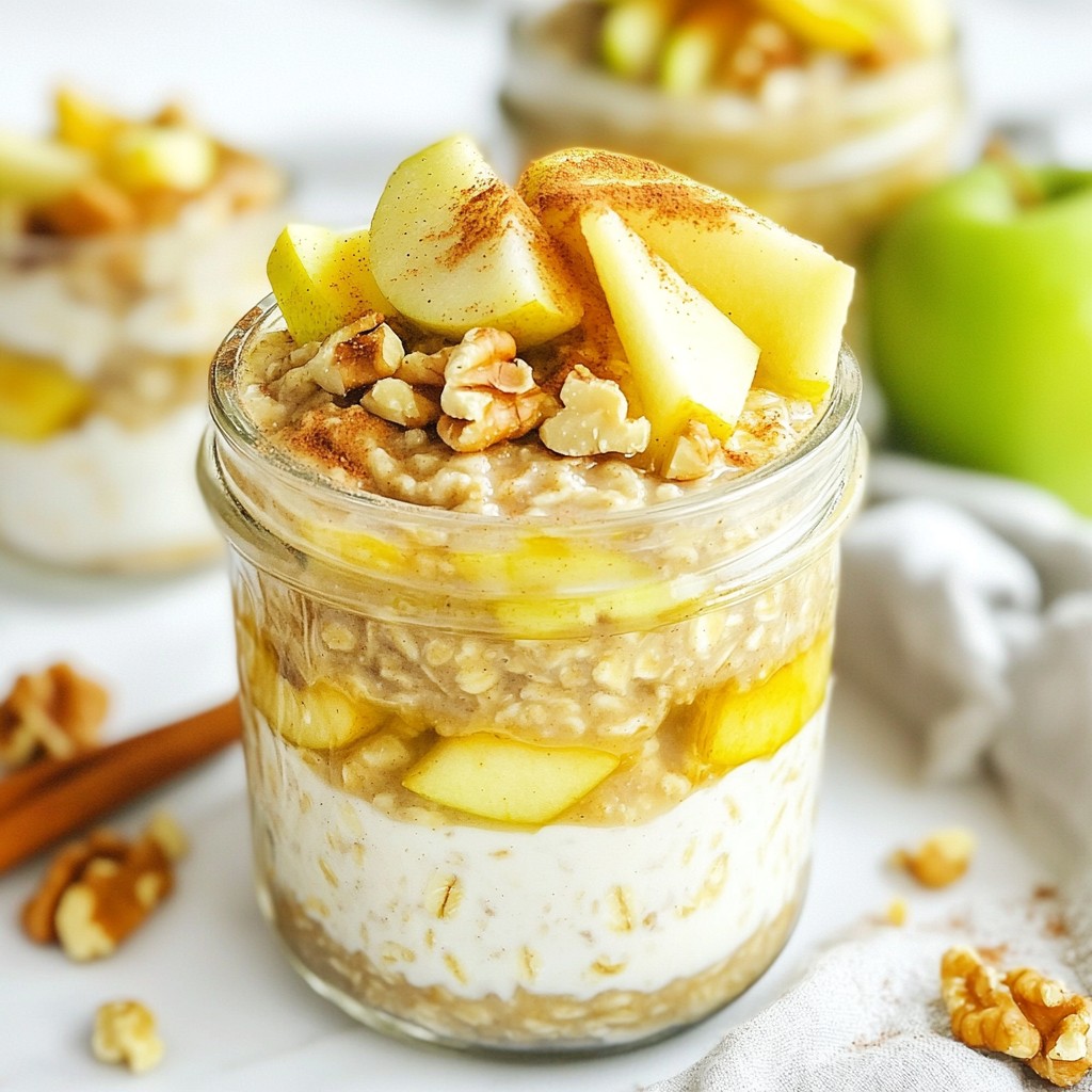 Apple Pie Overnight Oats Simple and Tasty Recipe