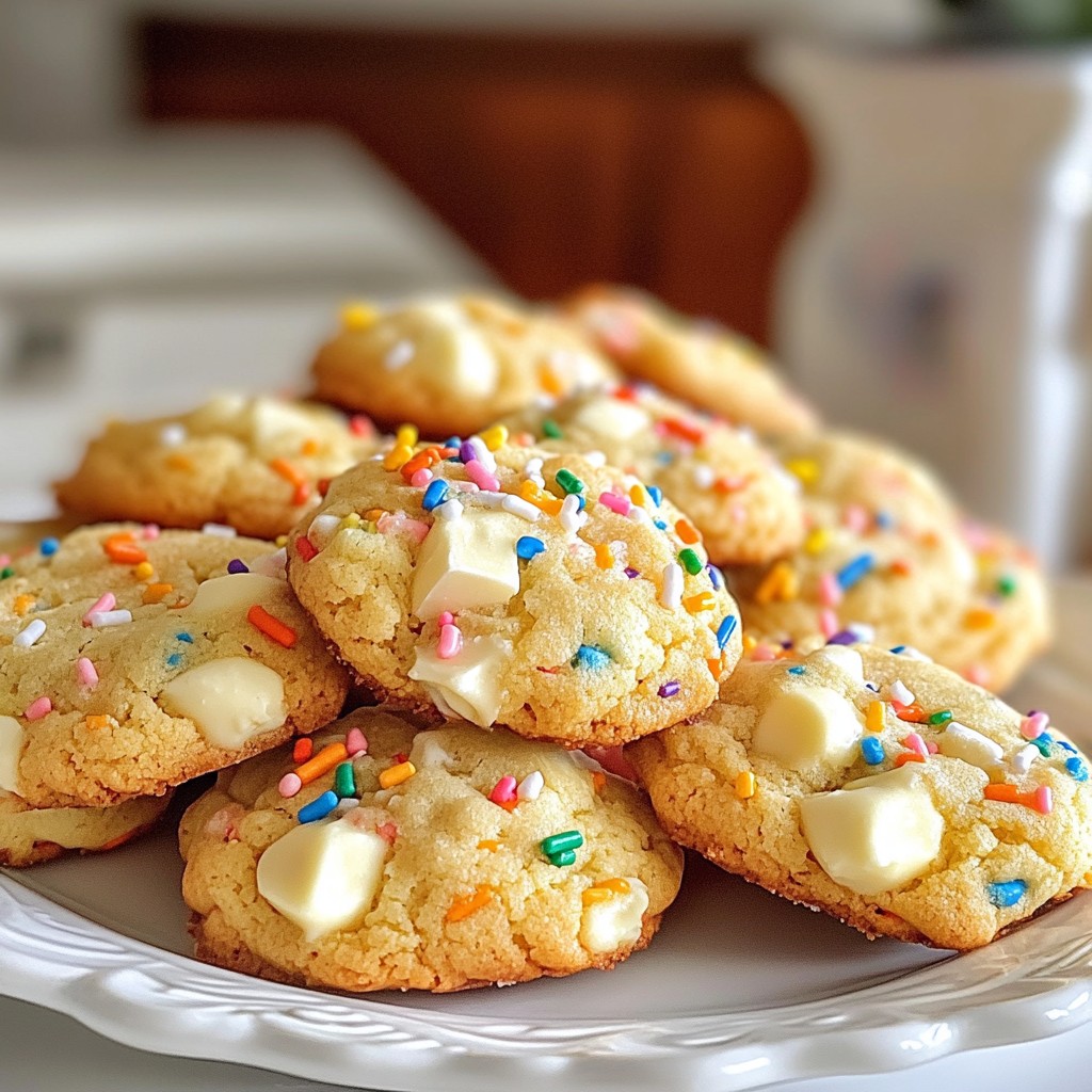 Vanilla Bean Birthday Cake Cookies Delightful Treat