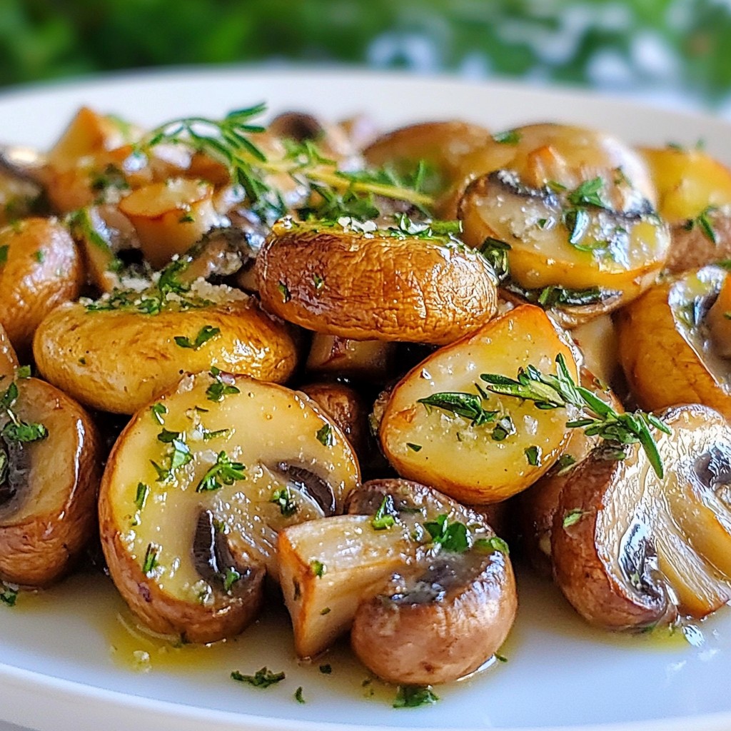 Garlic Herb Roasted Mushrooms Flavorful and Simple Dish