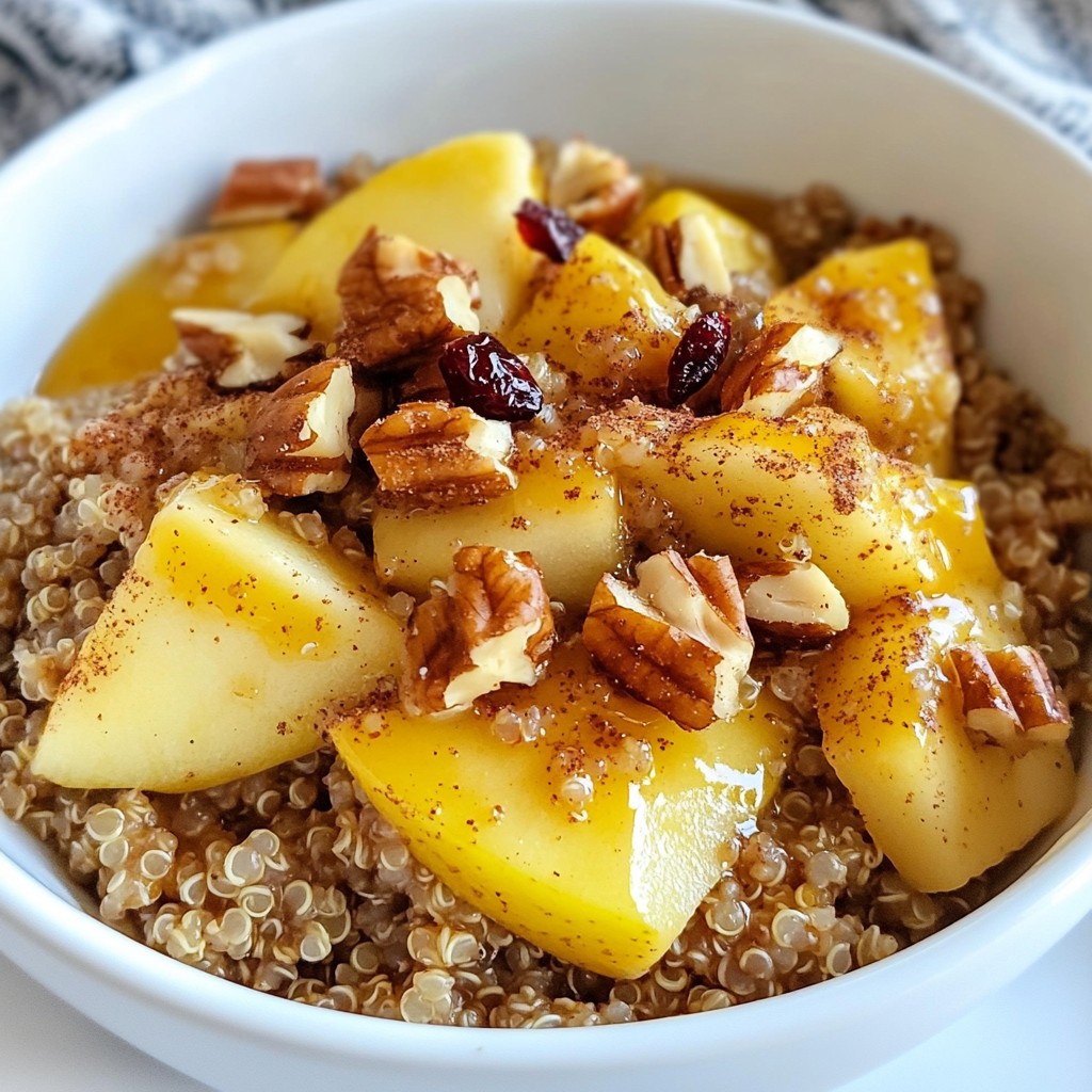 Cinnamon Apple Breakfast Quinoa Energizing Morning Meal
