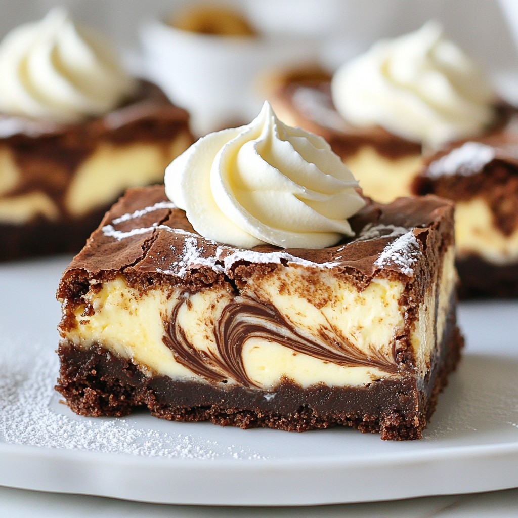 Chocolate Swirl Cheesecake Brownies Irresistible Treat