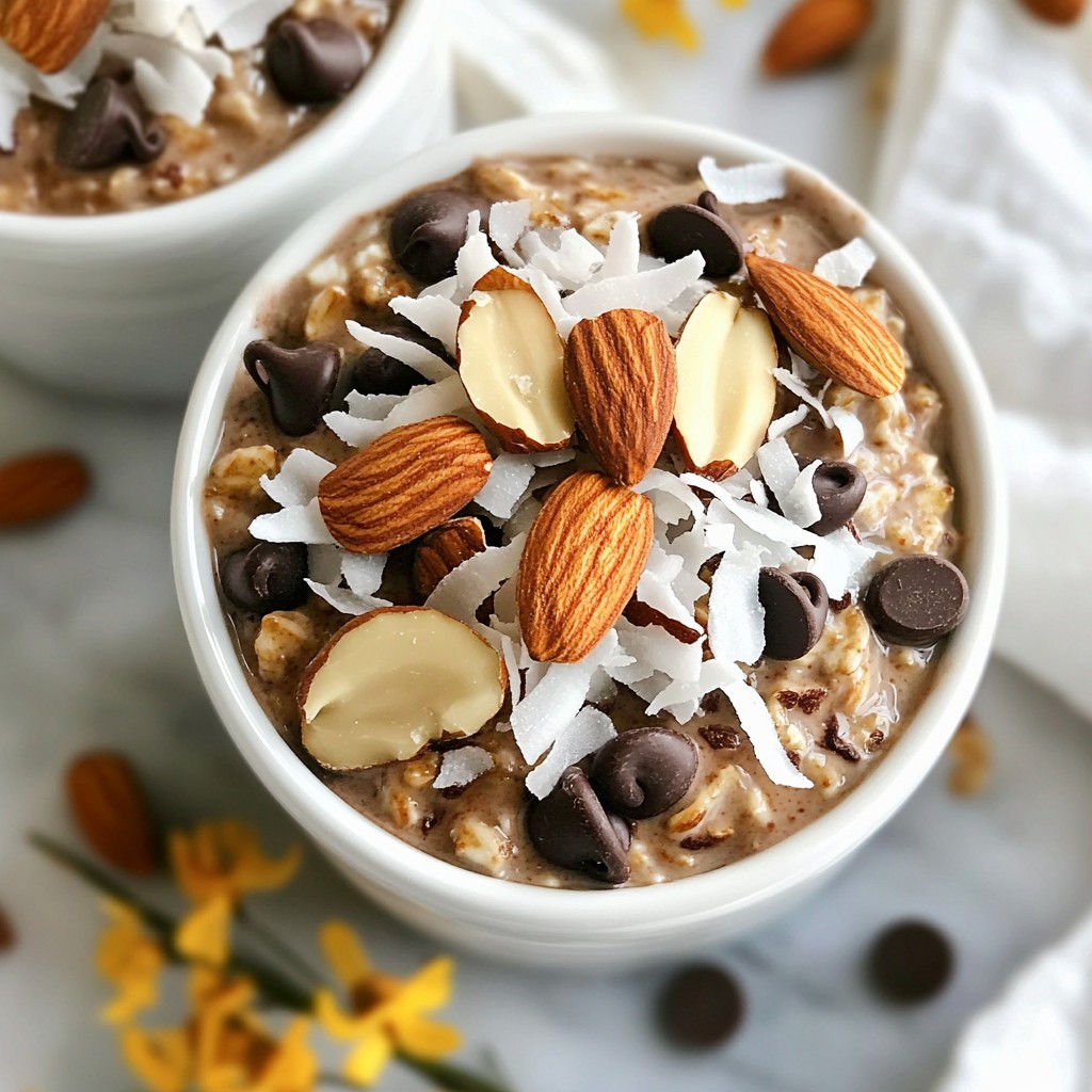 Almond Joy Overnight Oats Tasty and Nutritious Recipe