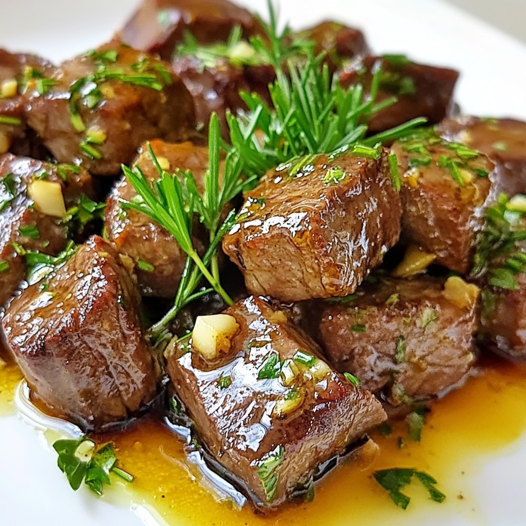 Honey Garlic Butter Steak Bites Savory and Simple Dish