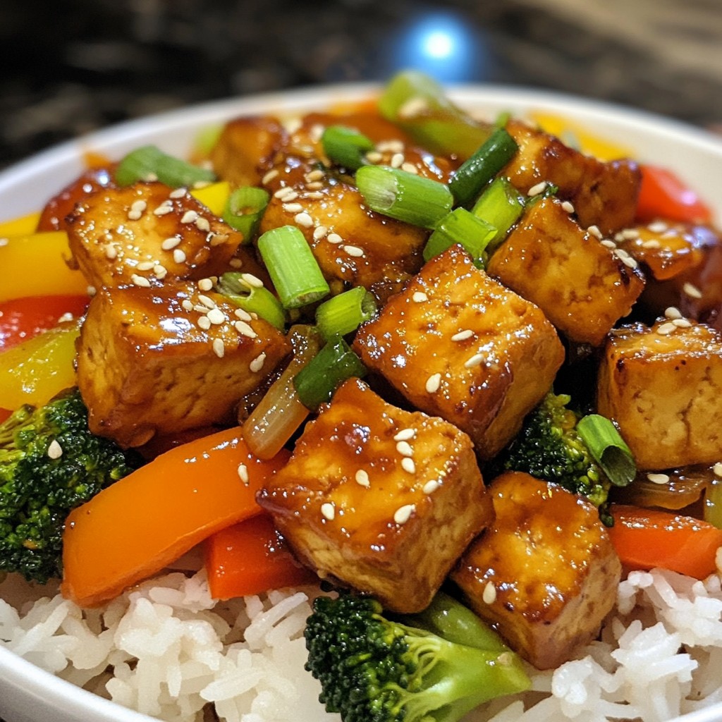 Honey Garlic Tofu Stir Fry Flavorful Easy Dinner