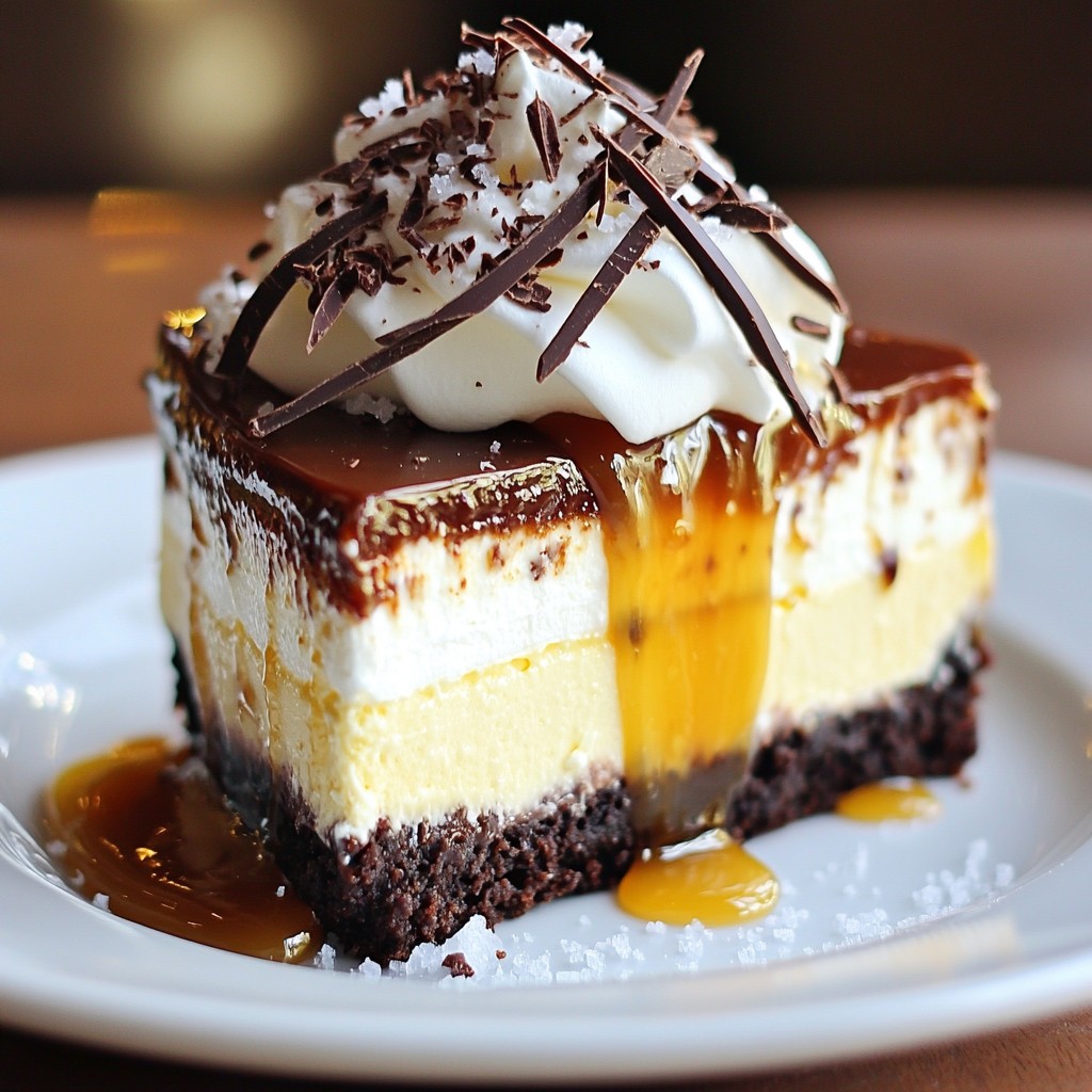 Salted Caramel Chocolate Cheesecake Delightful Treat