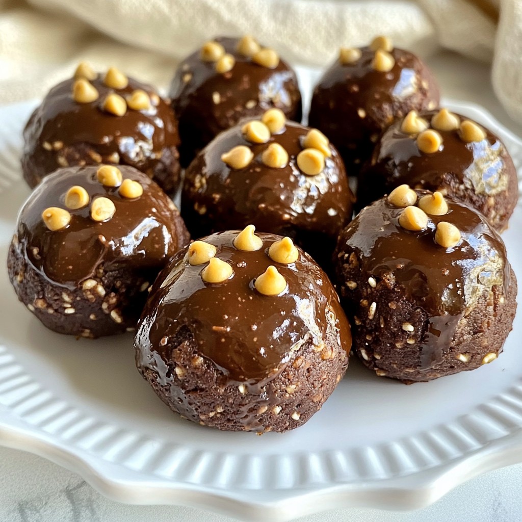 Chocolate Peanut Butter Protein Bites Healthy Snack Option