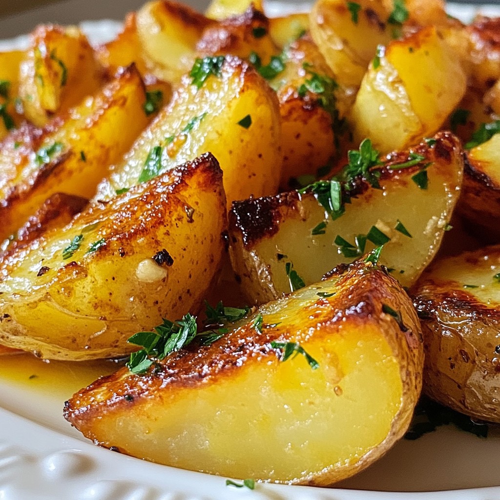 Garlic Butter Potato Wedges Tasty and Simple Recipe