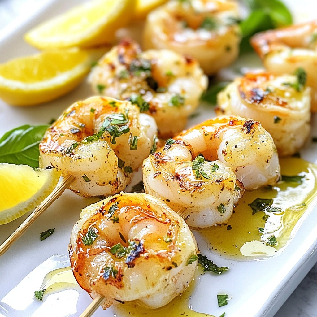 Lemon Basil Grilled Shrimp Tasty and Simple Recipe