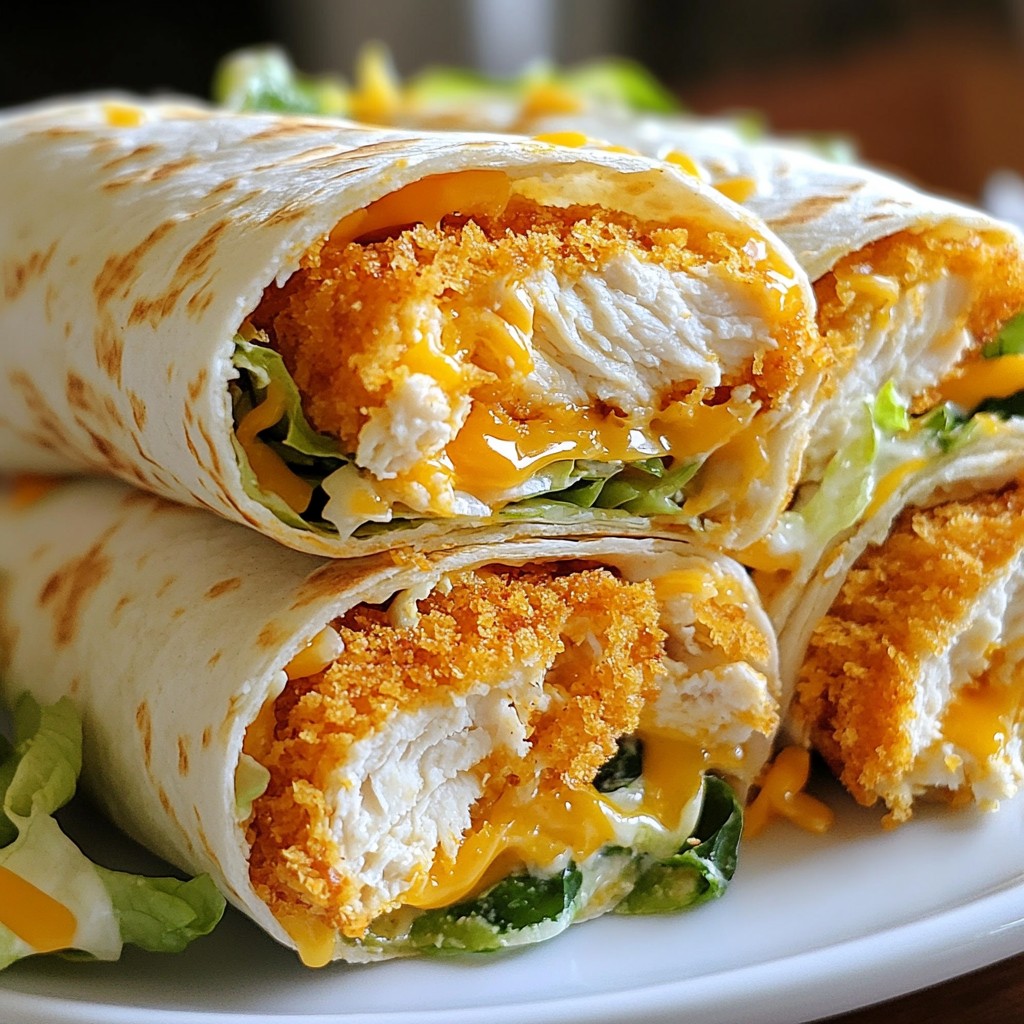 Crispy Buffalo Chicken Wraps Flavorful and Easy Meal