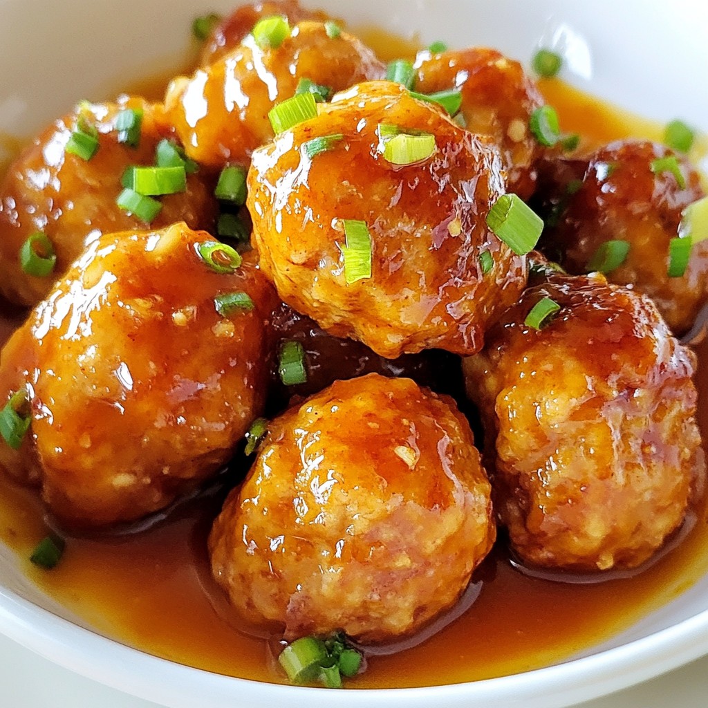 Orange Glazed Turkey Meatballs Flavorful Dinner Delight