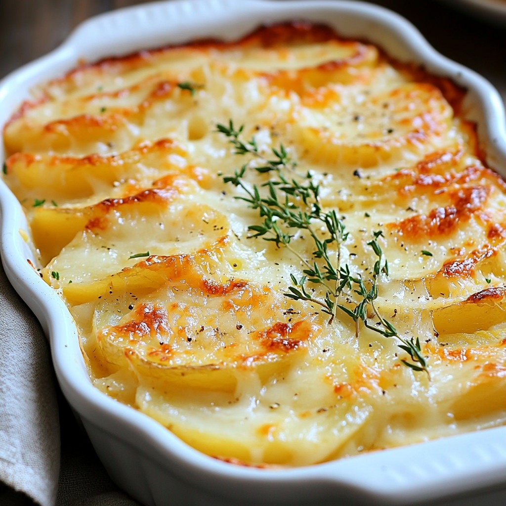 Cheesy Garlic Scalloped Potatoes Savory and Creamy Delight