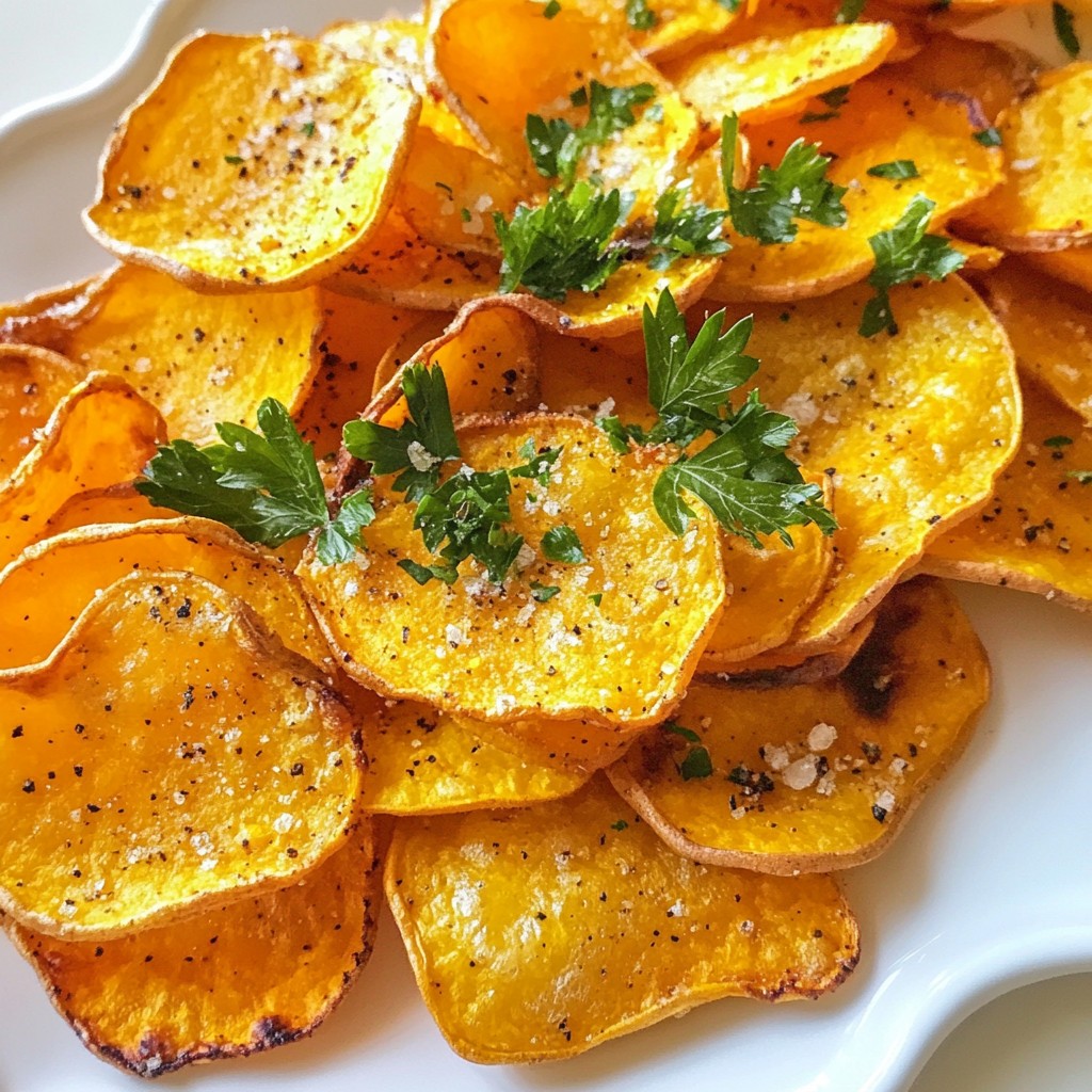 Crispy Garlic Sweet Potato Chips Irresistible Snack