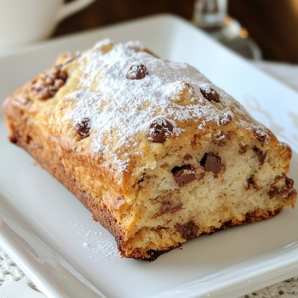 Chocolate Chip Scone Loaf Tasty and Simple Recipe