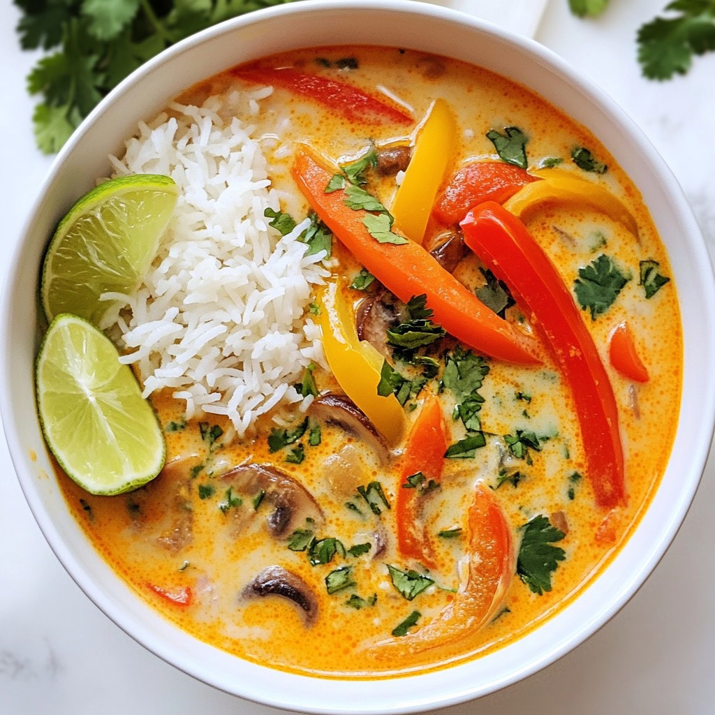 Thai Coconut Curry Soup Flavorful and Easy Recipe