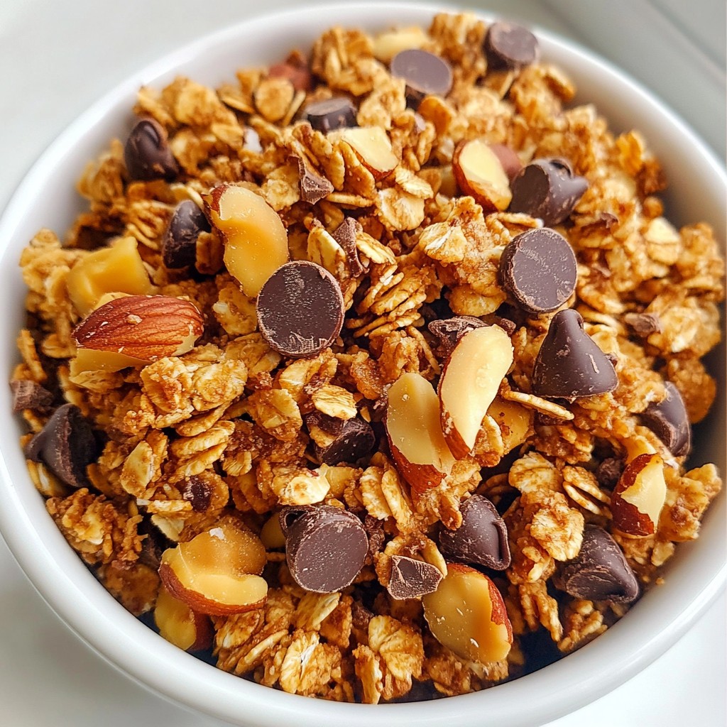 Chocolate Coconut Granola Clusters Delightful Snack